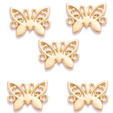30pcs 6 Color Double hole butterfly Charms For Bracelets Necklace Pendant DIY Handmade Jewelry Making accessories 15*11mm D2126