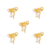 20pcs 6 colors alloy bow Charm Hollow Pendant For DIY Necklace Bracelet Earrings Jewelry Crafts Making Accessories 22*17mm N186