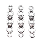 20pcs 34x7mm Antique Silver Color Long Strip Connector Pendant For DIY Jewelry Making Handmade Jewelry Craft Findings