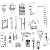 4-25pcs New Product Antique silver color learning tools Charms Pendant Jewelry Metal Alloy Jewelry Marking  U054