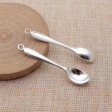 10pcs 54x11mm 5 Colors Spoon Charms Table Spoon Charms For DIY Jewelry Making