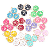 YuenZ  A-Z KC gold color letter DIY accessories enamel alphabet charms alloy small pendant for bracelet 15*13mm W85