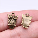 20pcs 17x11mm 2 Colors Antique Bronze Color Antique Silver Color Owl Charms For DIY Jewelry Making