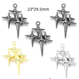 5Pcs 14 styles 3 Colors Star Wishing Meteor Charms For Earrings necklaces Pendants DIY Jewelry Making accessories W299