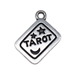 15Pcs/Lot Silver Color 18x13mm Tarot Charms Star And Moon Predict Pendant Fit DIY Jewelry Making Handcrafted Accessories