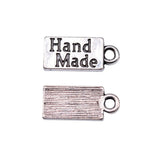 40pcs 15x7mm 2 Colors Antique Silver Color Antique Gold Color Hand Made Charms For DIY Jewelry Making
