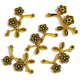 20pcs 5 Color Branches Flower Charm for Bracelet Necklace earring Connector DIY Handmade Jewelry Accessories 18*31mm Q280