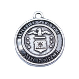 5pcs 20x23mm Antique Silver Color U.S. Army Police Identification Signage For DIY Jewelry Making
