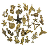 30pcs Mixed style Multiple styles Alloy Marine animals Charms for Earring necklace Pendant DIY Handmade Jewelry Making U090