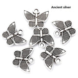 30pcs 6 colors Butterfly Charms Zinc alloy Accessories Parts Pendants for DIY Earrings Bracelet Necklace Jewelry Making13*11mm