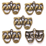 5pcs 4 colors Masks Charm For Necklace Bracelet necklace Pendant DIY Jewelry Making Accessories 22*29mm I1135