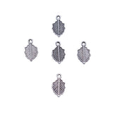40pcs 10x6.1mm 2 Colors Antique Bronze Color Antique Silver Color Leaf Charms For DIY Jewelry Making