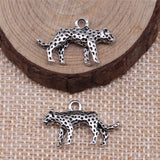 5pcs 24x15mm 2 Colors Antique Silver Color Antique Gold Color Leopard Charms For DIY Jewelry Making