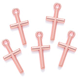 80pcs 6color cross Charm for Earring necklace Metal Pendant Fit bracelet necklace earring Jewelry making 18*9mm T56