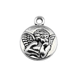 10pcs 16x20mm 2 Colors Antique Bronze Color Antique Silver Color Angel Charms For DIY Jewelry Making