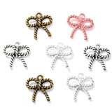 30pcs 6 colours Small Bow knot Charms for Bracelet Necklace Pendant Jewelry Making Handmade Crafts diy Supplies 12*12mm N1176