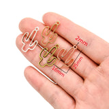 20pcs 7 Color cactus Charm  25X16mm Hollow Glue Blank Pendant Tray Bezel Charms DIY Handmade Bezel Mold Q273