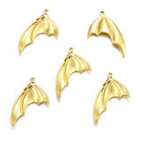 10pcs 6 Color fish tail Charms Alloy ocean animal For earring Pendants DIY Handmade Jewelry Accessories Making 21*30mm D7153