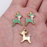 10pcs 21x14mm 6 Colors Deer Charms For DIY Jewelry Making