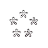 50pcs 11x11mm Antique Silver Color Bead Caps Pendant For DIY Jewelry Making Handmade Jewelry Craft Findings