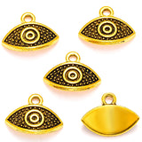 20pcs 5 colors Devil's Eye Charms Zinc alloy Pendant for Necklace earring Pendant DIY Handmade Jewelry 14*13mm I242