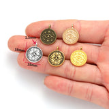15pcs 5 Color Devil's Eye Charm for Necklace Keyring Pendant DIY Handmade Jewelry Accessories 15*18mm I1137