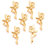 40pcs 6 color alloy  Antique Silver color angel Charms Zinc alloy Pendant Jewelry DIY Necklace earring 19*8mm I221