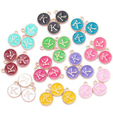 YuenZ  A-Z KC gold color letter DIY accessories enamel alphabet charms alloy small pendant for bracelet 15*13mm W85
