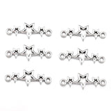30pcs 6 Colors star Charms For Bracelet Earring necklace Connector Pendants DIY Handmade Jewelry Accessories Making 9*25mm L347