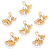 30pcs 6 color ginkgo leaf Charms for Necklace Earrings Pendant DIY Jewelry Making Handcrafted Accessories 16*16mm Q392