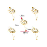2pcs 12 styles Stainless Steel Flowers Charms Connection For Bracelets DIY Jewelry Making Supplies Jewelry Connector Bulk W433