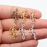 10pcs 25x11mm 6 Colors Hollow Branches Charms For DIY Jewelry Making