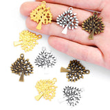 10pcs 5 color Tree of Life Charms Pendants DIY Jewelry for Necklace Bracelet Making Accessaries 30*24mm Q204