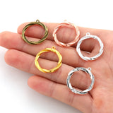 10pcs 3 sizes Geometric Circle Earrings Connector Charms for Earrings necklaces Pendant DIY Jewelry Findings B204