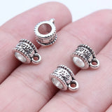 20pcs 8x11x4mm Antique Silver Color Love Bails Beads Pendant For DIY Jewelry Making Handmade Jewelry Craft Findings