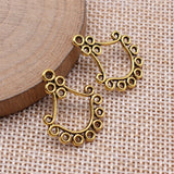 20pcs 24x18mm 2 Colors Earring Connector Pendant For DIY Jewelry Making Handmade Jewelry Craft Findings