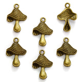 20pcs 4 Color  Alloy mushrooms CharmsFor Earring necklace Pendants DIY Handmade Jewelry Accessories Making 20*14mm K38