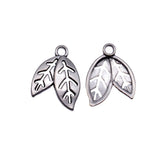 20pcs 16x13mm 2 Colors Antique Silver Color Kc Gold Color Leaf Charms For DIY Jewelry Making