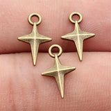 40pcs 15x9.1mm 5 Colors Star Charms For DIY Jewelry Making