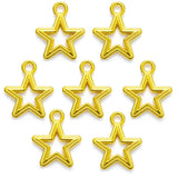 25pcs 7 Color star Charm hollow Pendant DIY Bracelet Necklace Jewelry Handmade Accessories 17*15mm