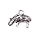 10pcs 17x13mm 2 Colors Antique Bronze Color Antique Silver Color Small Elephant Thai Elephant Charms For Jewelry Making