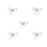 10-Piece Alloy Bow Tie Charms 23.5*20.5mm Necklace Bracelet Accessories DIY Jewelry Making Keychain Bag Charms N184