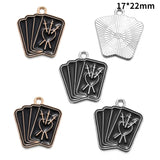 10pcs Dark Gothic Style Skull&Butterfly Enamel Charms for DIY Personality Punk Necklace Earrings Keychain Halloween Spooky Decor