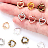 35 pcs vintage Tibetan Silver Plated heart Charms metal Pendants for Jewelry Making DIY Handmade Craft 14*12 mm A16