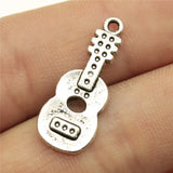 10pcs 26x11mm 2 Colors Antique Bronze Color Antique Silver Color Guitar Charms For DIY Jewelry Making