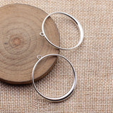 10pcs 38x34mm 5 Colors Simple And Elegant Design Circular Pendant For DIY Jewelry Making