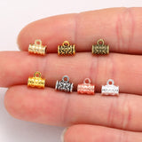 30 pcs 7 color Zinc Alloy Bead DIY big hole metal connector Beads Fits Charm Bracelets Necklaces Pendants making 4*7mm R229