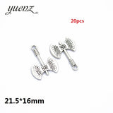 10-50pcs Mixed Styles Antique Knight Sword Anime weapon Charm for Jewelry Making DIY Handmade Weapons Personality Necklace