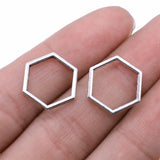 20pcs 15x15mm 3 Colors Antique Bronze Color Antique Silver Color Antique Gold Color Hexagonal Honeycomb Charms