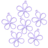 40pcs 11 colors flower petal Zinc alloy Charms for Jewelry Making Fashion Earrings Pendants Necklaces Bracelet Accessories DIY